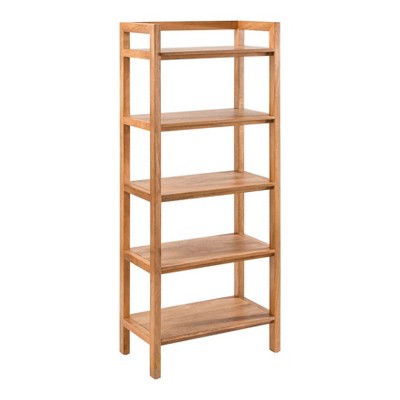 MH London Grayling 70" Solid Wood 5-Tier Etagere Bookcase