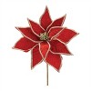 Jeweled Pointsettia Flower Stem (Set of 2) - 2 of 2