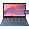 Lenovo - IdeaPad Slim 3 Chromebook Laptop - 14" Full HD Touchscreen Laptop - MediaTek Kompanio 520 - 4GB Memory - 64GB eMMC - Abyss Blue - 2 of 4