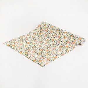 Slickblue The Ocean of Bloom Peel & Stick Wallpaper, 17.7"x394", Waterproof, Removable Vinyl, Blue/Pink Color Options - 1 of 3