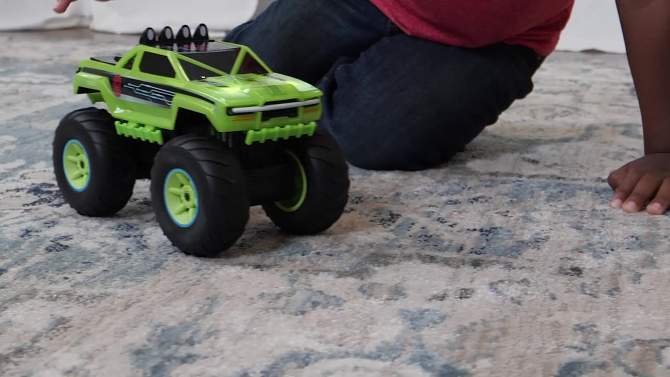 Maxx Action Glow Racers Hyper Climb Motorized Monster Truck Toy Vehicle, 2 of 9, play video
