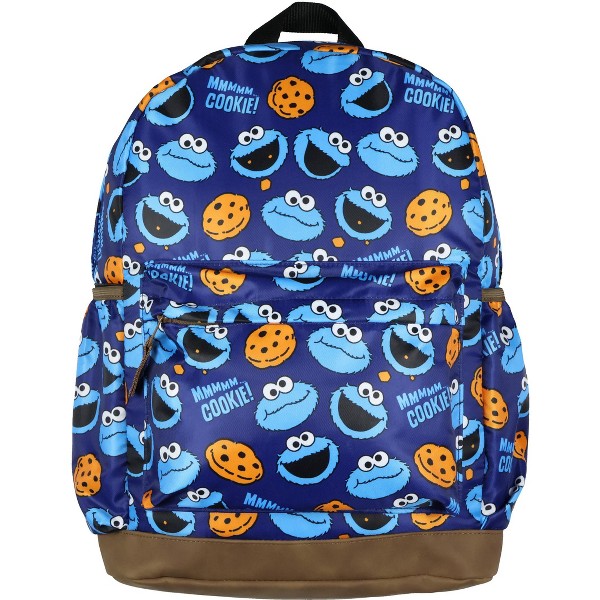 Mochila infantil Sesame Street de Cookie Monster para escuela, laptop y viaje 2