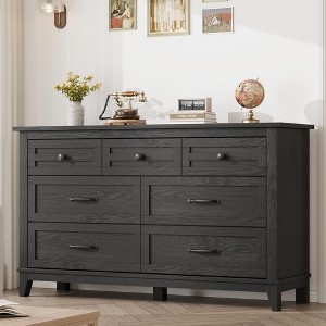 7 Dresser for Bedroom, 54 in Wide Drawer Dresser with Storage Freestanding, Wooden Closet Storage Chest - 1 of 4