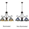 Chloe Lighting Sunniva Dragonfly Tiffany-Style 3 Light Chandelier 25 Inch Wide - 4 of 4
