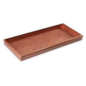 Good Directions 30" x 13" Double Circles Rectangular Indoor Outdoor Copper - 1 of 4