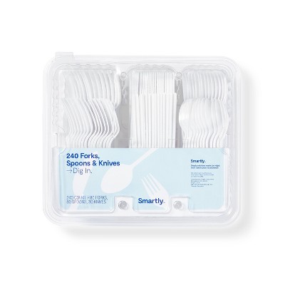 Plastic Forks, Spoons, Knives - 120ct - Smartly™