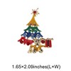 Unique Bargains Christmas Brooches YNCP8037 Alloy Dripping Wax Multicolor 1.65"x2.09" 1 Pc - 3 of 4