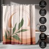 71x74 Boho Desert Shower Curtain - 100% Polyester - Water-Resistant Bath Curtain - 4 of 4
