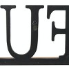Wood Sign Grateful Wall Decor Black - Olivia & May: 9.5" Vertical Carved Message, Indoor Use - 2 of 4