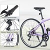 Aukfa  7-Speed Hybrid Bike - Aluminum Frame, Dual Disc Brakes, 700C Wheels - Men/Women's City Bicycle,Multiple Colors - 3 of 4