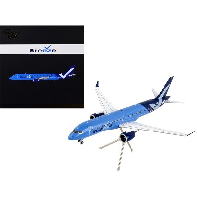 Embraer ERJ-195 Commercial Aircraft "Breeze Airways" Blue "Gemini 200" Series 1/200 Diecast Model Airplane by GeminiJets