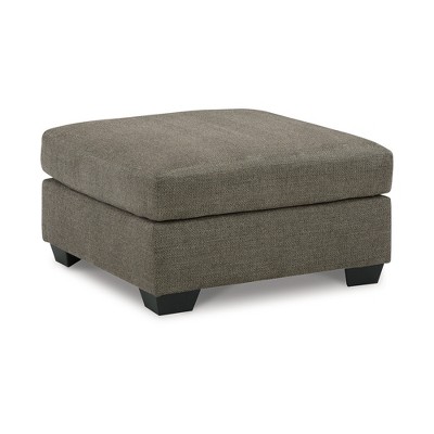 Signature Design by Ashley Contemporary Mahoney Oversized Accent Ottoman, Chocolate
