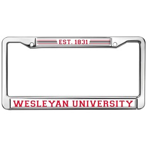 Wesleyan University Full Size Standard License Plate Metal Frame - 1 of 4