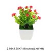 Unique Bargains Realistic Artificial Plants Eucalyptus & Lotus Arrangement Plastic 2.95"x2.95"x7.48" 1 Pcs - 3 of 4