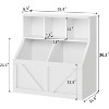 Acekool Kids Bookshelf and Toy Storage Organizer, Toy Cabinet with 3 Shelves, 2 Storage Boxes, for Playroom, Bedroom, Nursery, Vintage White - 2 of 4