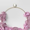 Pink Floral Mini Wreath - Room Essentials™ - 3 of 3