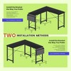 TUYOHW L Shaped Gaming Desk,Metal Frame Corner Desk with CPU Stand & Side Storage,Waterproof Desktop for Home Office - 4 of 4