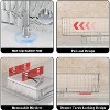 LunaLulinlk 2 Pack Pull Out Bathroom Cabinet Under Sink Organizers and Storage, 2 Tier Clear Multi-Purpose Bathroom Kitchen Pantry - 4 of 4