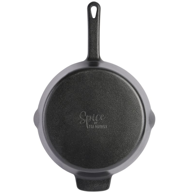 Spice By Tia Mowry 10 Inch Pre-Seasoned Cast Iron Skillet in Black, 5 of 7