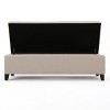 NicBex Modern 50.5" Storage Bench Wood Accent Stools with Cushioned Top for Bedroom and Entryway - 3 of 4