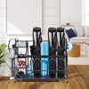 VEVOR Golf Storage Garage Organizer, 3 Golf Bag Stand Holder and Other Sports Equipment Storage Rack, Rolling Ball Cart on Wheels,Outdoor Sport Gear - 2 of 4