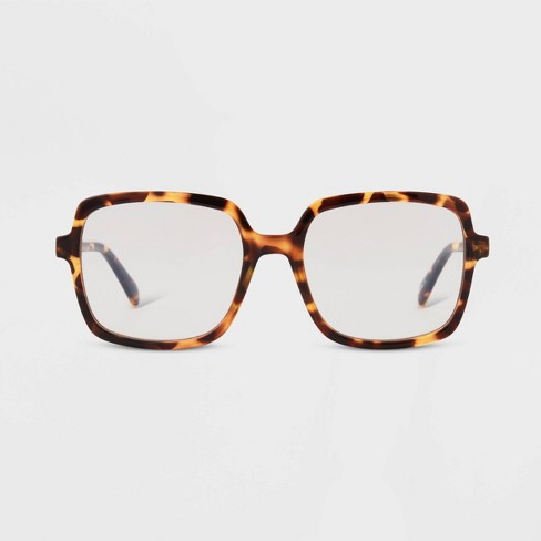 Women's square store tortoise shell glasses