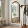 KWPZQEB Full Length Mirror, 58x24 Inch Arched Floor Standing Mirrors for Bedroom, Cloakroom, Standing Hanging or Leaning Against Wall - 3 of 4