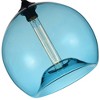 CWI Lighting Glass 1 Light Down Mini Pendant With Blue Finish - 2 of 3