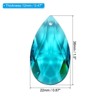 Unique Bargains Crystal Pendants Teardrop Beads for DIY Lamp Arts Crafts Decoration 6 Pcs - 2 of 4