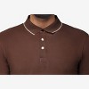 X RAY Men's Short Sleeve ribbed cuffs Polo Shirt - 3 of 4