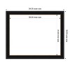 Amanti Art Manhattan Black Framed Magnetic Dry Erase Board - 4 of 4