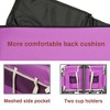 NAYSAYE Folding Wagon 3 in 1 Convertible Utility Cart with Bench Seat and Storage for Camping, Purple, 40.94"*20.47"*44.29" - 3 of 4