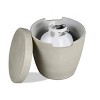 Caro Propane Tank Cover Fog - Jensen Co.: Weather-Resistant 20lb Capacity, Doubles as End Table - 4 of 4