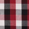 4pk 18"x18" Square Throw Pillow Covers Red/White - Design Imports: Cotton Fabric, Classic Plaid, Hidden Zipper - 4 of 4