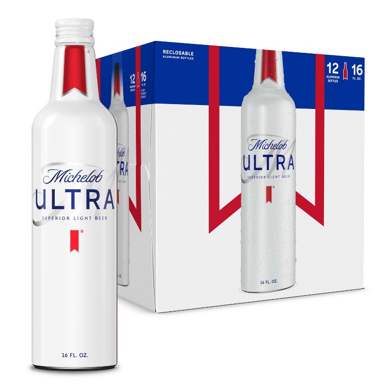 Michelob Ultra Superior Light Beer - 12pk/16 fl oz Aluminum Bottles, 1 of 12