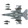 Lockheed F-16C Fighting Falcon Fighter Aircraft United States Air Force "Air Power Series" 1/72 Diecast Model by Hobby Master - 4 of 4