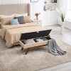NicBex Rectangular Teddy Fabric Storage Ottoman Bench,Upholstered Storage Ottoman with Solid Wood Feet,Storage Bench for Living Room,Bedroom - 2 of 4