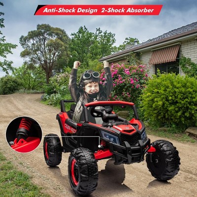 Red 24V Battery Powered Ride-On UTV Car with Remote Control