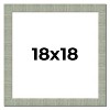 PosterPalooza | Square Sculpted Blue Picture Frame - UV Acrylic, Foam Board Backing, Hanging Hardware - 2 of 4