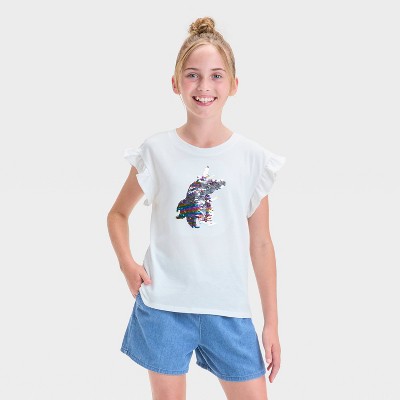 Girls' Short Sleeve Flip Sequin T-Shirt - Cat & Jack™