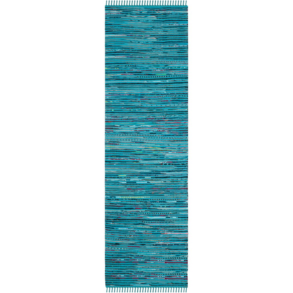  Runner Spacedye Design Woven Turquoise