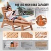 VEVOR Chaise Lounge Chair, 6 Positions Adjustable Patio Lounge Chair, Outdoor HDPE Lounge Chair with Backrest & Cup Holder, Brown - 3 of 4