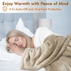 Tirrinia Heated Blanket, Wearable Electric Blanket, Plush Fleece Heating Blanket, Electric Throw Blanket for 5 Heating Levels, Winter Gifts - 3 of 4