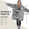 Catalonia Women's Casual Blanket Hoodie Sweatshirt, Cozy Fleece Blanket Pullover Sweater with front Pocket, Clothing Cozy Gift for Wife Woman - 2 of 4