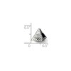 Black Bow Jewelry Sterling Silver Pyramid Bead Charm - 2 of 3