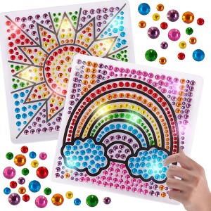 ArtCreativity Window Art Suncatcher Craft Kit for Kids - Suncatcher Craft Kit for Girls - 1 of 4