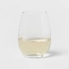 4pk Geneva Crystal Stemless 15.7oz Wine Glasses White - Threshold Signature™ - 3 of 3