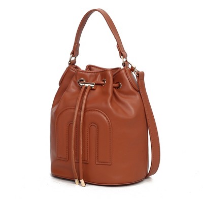 MKF Collection Soraya Buckle Shoulder Bag Faux Leather Handbag by Mia K