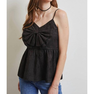 Women's BABYDOLL BOW TANK - Heyson
