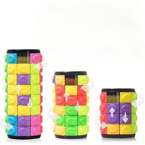 Rotate Slide Puzzle, 8 Colors, 4/6/8 Layers, Fidget Toy, Brain Teaser, Sensory Gift, Easter Basket Stuffers - 1 of 4